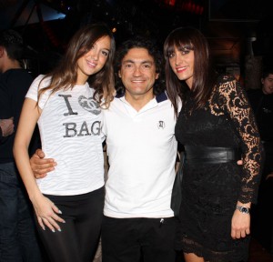 Claudio Chiappucci con Stefy Cattaneo e Laura Scaravonati, foto stampa