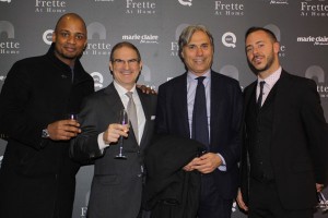 Geoffroy Faye - Laurence Franklin, CEO Frette - Simone Bocchio - Giorgio Cantagalli, foto stampa